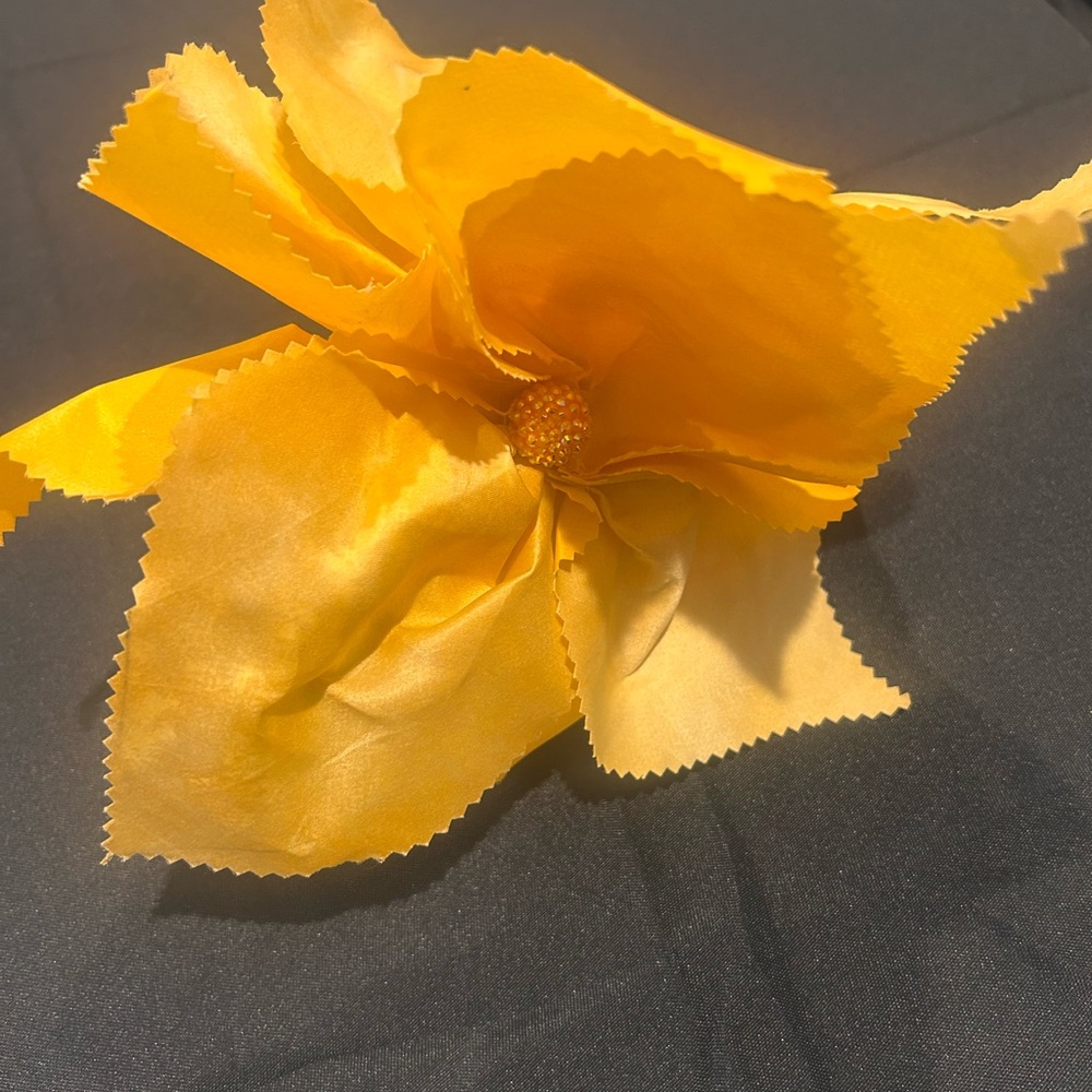 Elegant Yellow Floral Headband